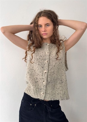 Aros vest Lysegrå Meleret Boii Studios 